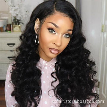 Best Price 40 Inch Full Lace Front 100% 360 Woman Short Wig Human Hair